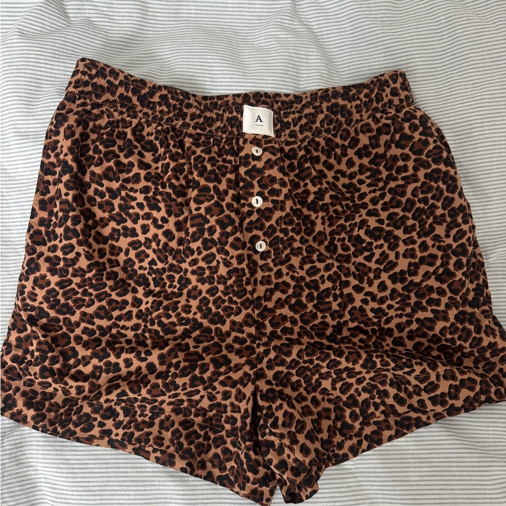 Leopard Print Anthropologie Wren boxer Shorts